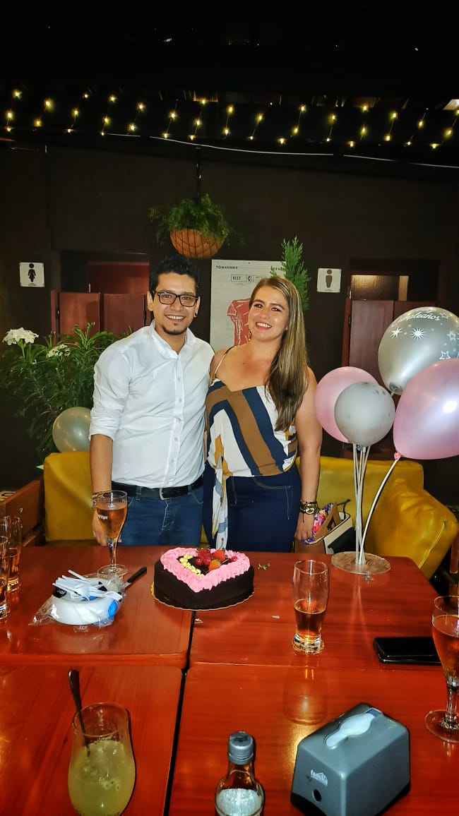 Diego Tovar y linda Medina.